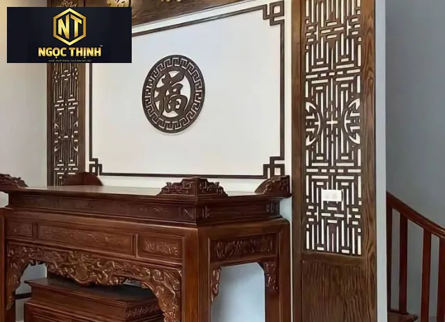 BÀN THỜ GIA TIÊN GỖ GÕ ĐỎ